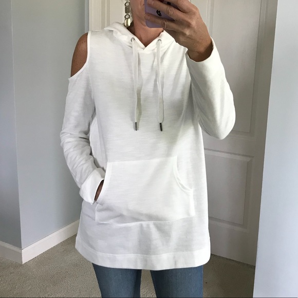 🎉1 SMALL🎉Open Shoulder Hooded Top - Picture 2 of 7